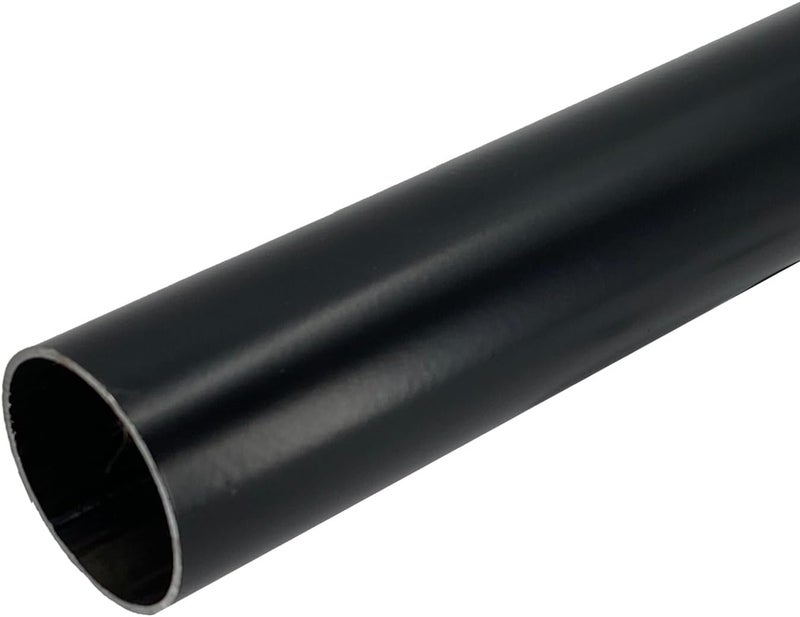 Desunia 48" Heavy Duty Round Closet Rod | 32mm Diameter | Black Clothes Pole | 1 Pack - Image 1